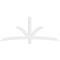 Ekena Millwork Davenport Architectural Grade PVC Gable Bracket, 84"W x 35"H x 2"D x 4"F, 10/12 Pitch GBP084X35X0204DAV00 - alternate 4